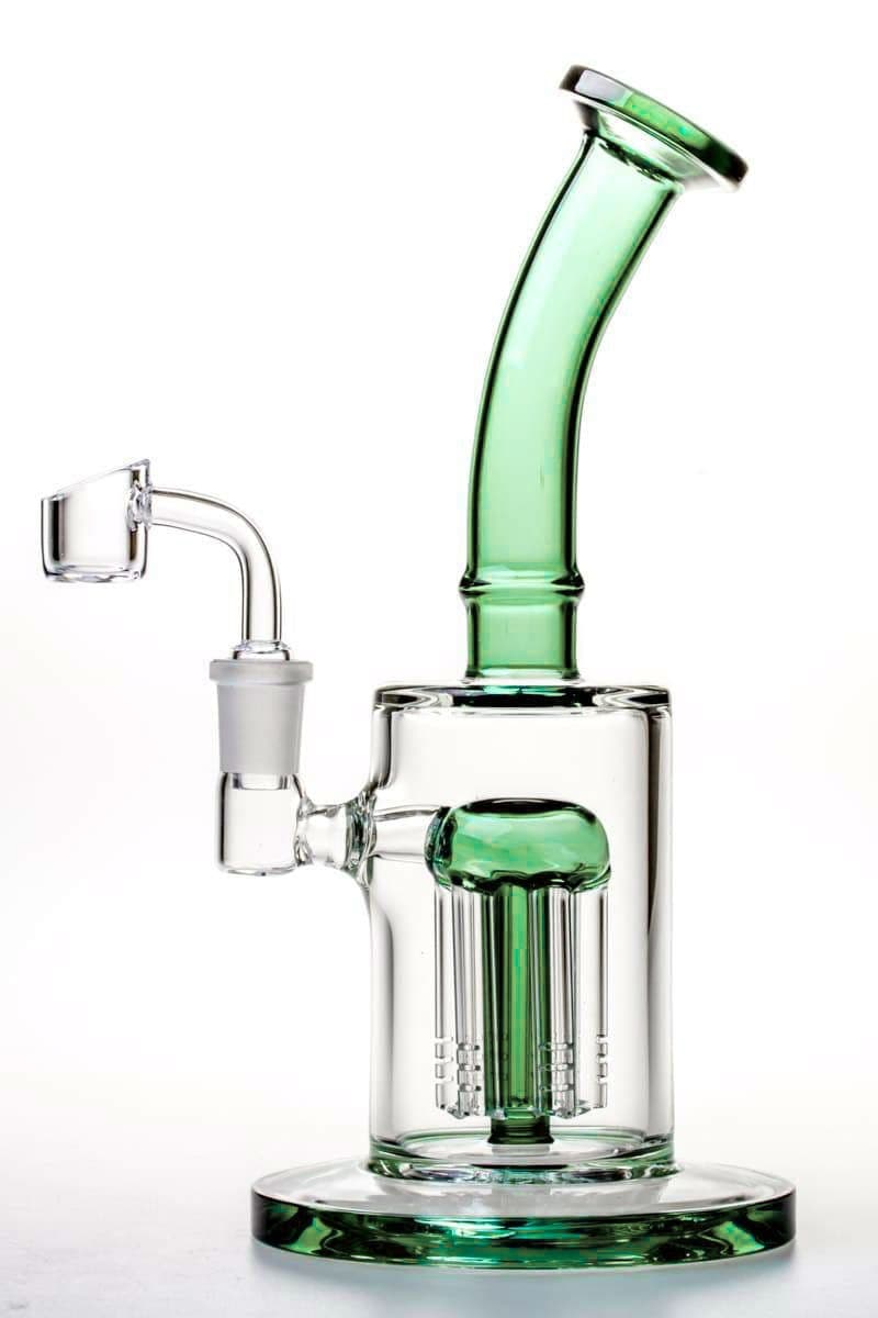 9 Inch Tree Perc Oil Dab Rig Green