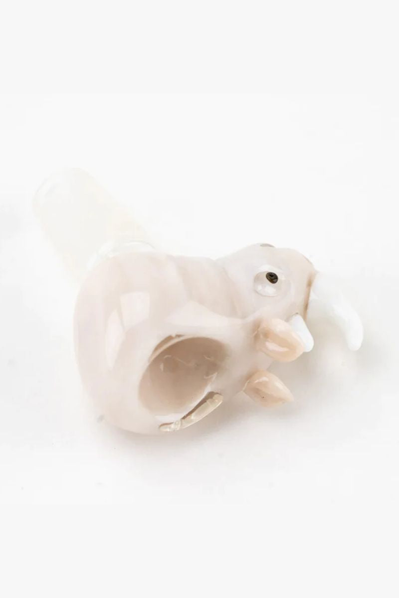 Empire Glassworks 14mm Male White Rhino Bowl Piece