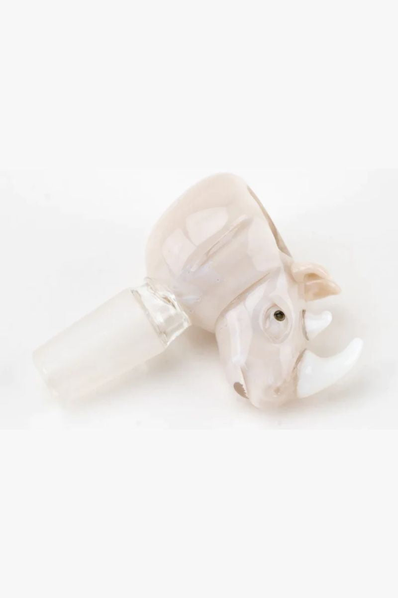 Empire Glassworks 14mm Male White Rhino Bowl Piece