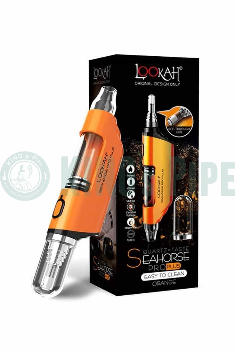 Lookah Seahorse Pro PLUS Electric Nectar Collector Vape Pen Orange