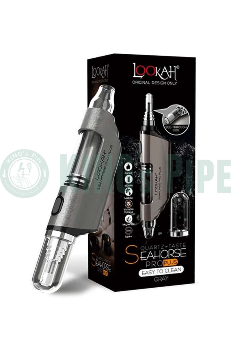 Lookah Seahorse Pro PLUS Electric Nectar Collector Vape Pen Gray