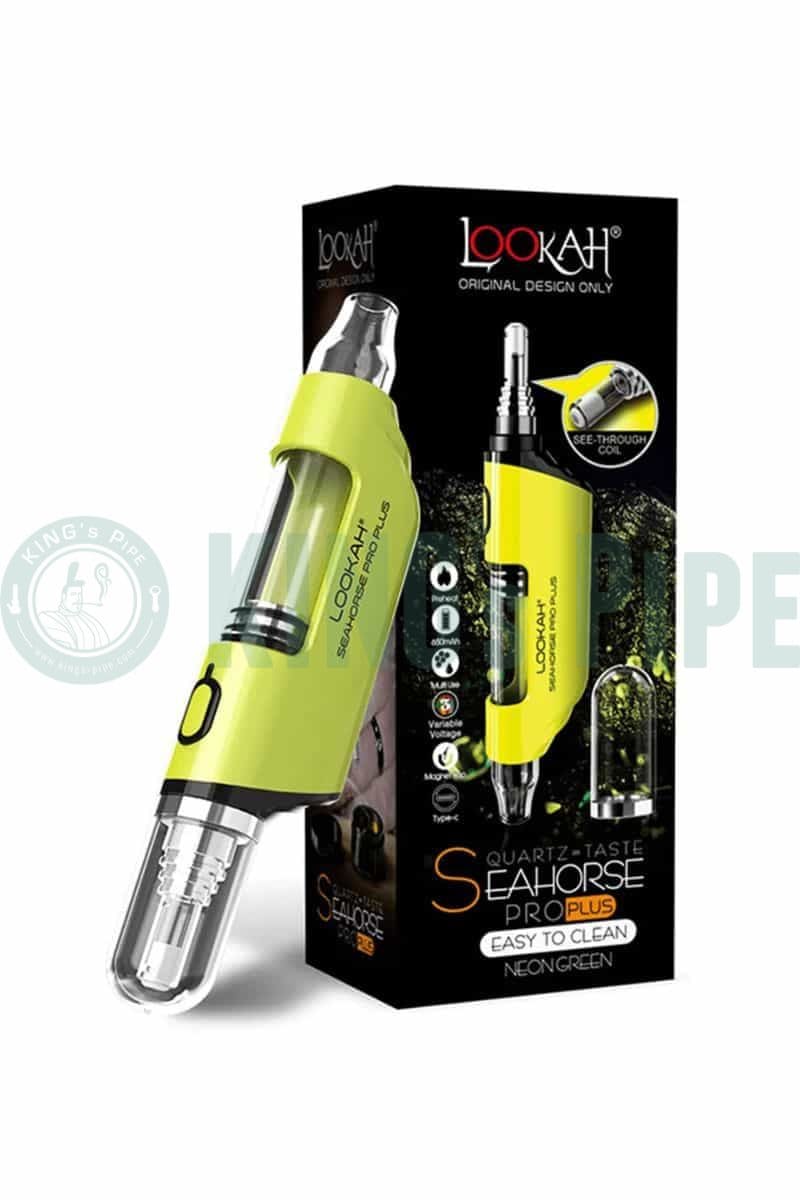 Lookah Seahorse Pro PLUS Electric Nectar Collector Vape Pen Neon Green