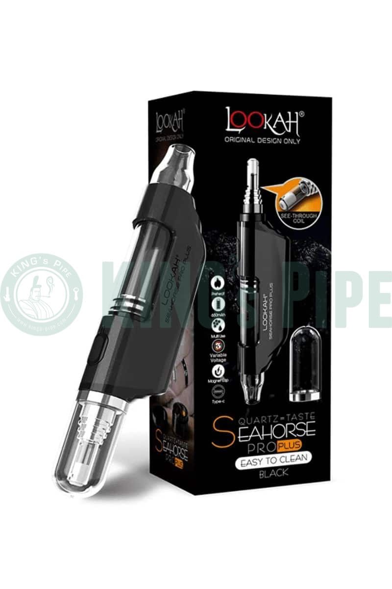 Lookah Seahorse Pro PLUS Electric Nectar Collector Vape Pen Black