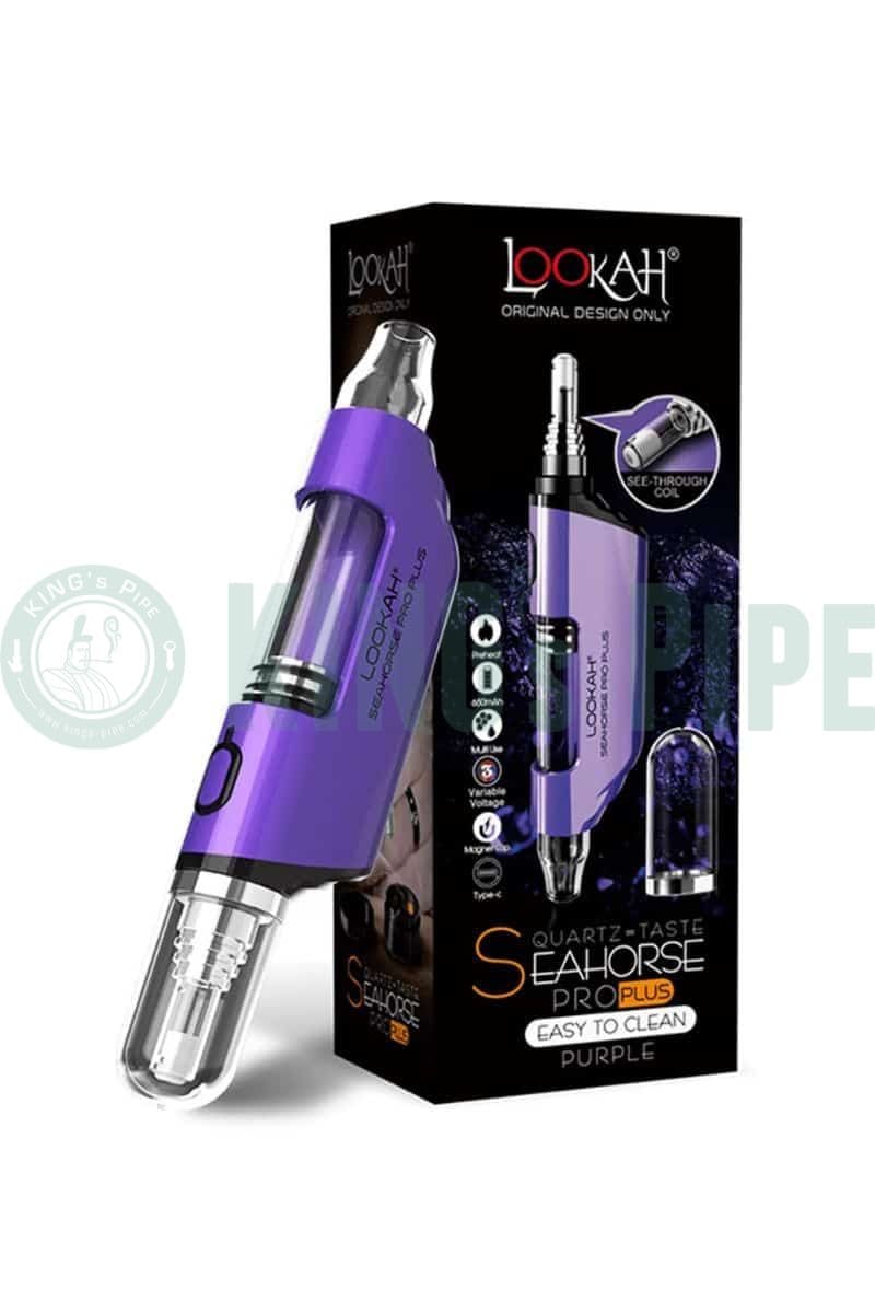 Lookah Seahorse Pro PLUS Electric Nectar Collector Vape Pen Purple