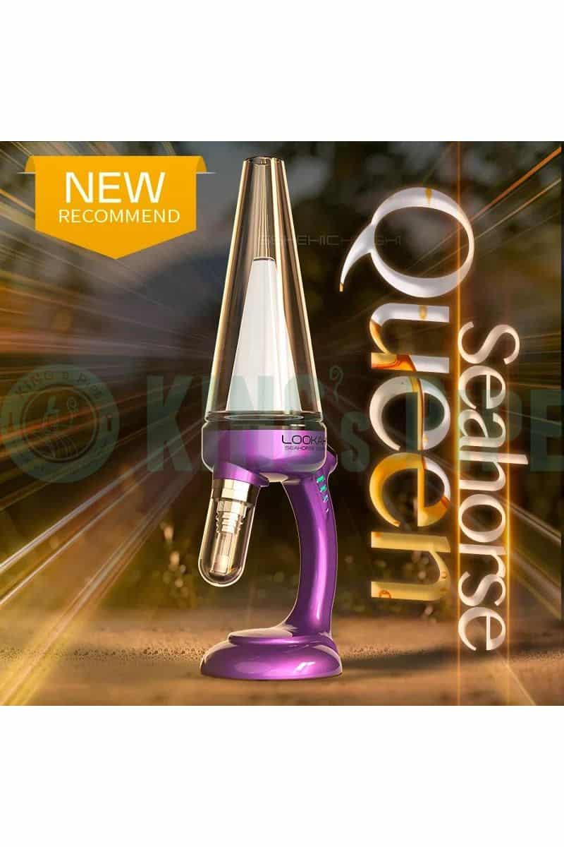 Lookah Seahorse QUEEN Electric Nectar Collector Bubbler Purple