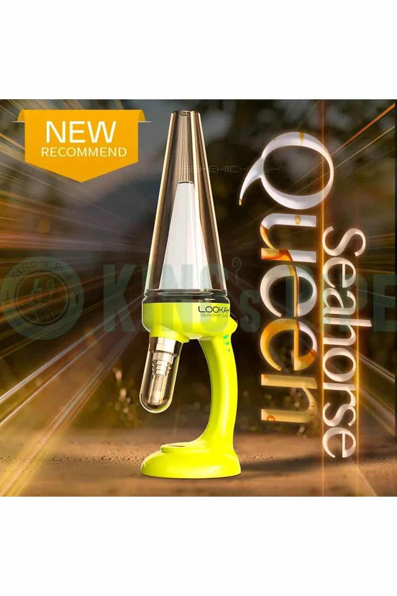 Lookah Seahorse QUEEN Electric Nectar Collector Bubbler Neon Green