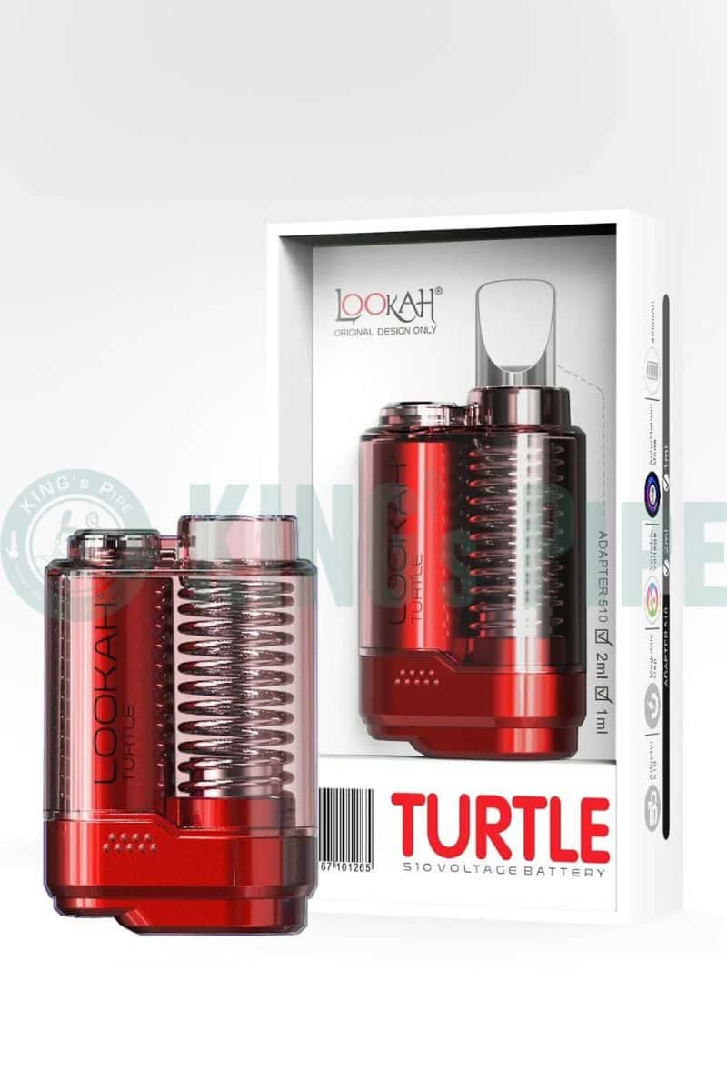 Lookah Turtle 510 Thread Cart Battery Red