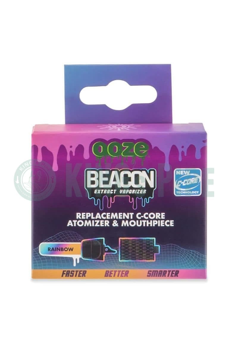 OOZE Beacon Onyx Atomizer and Mouthpiece Rainbow