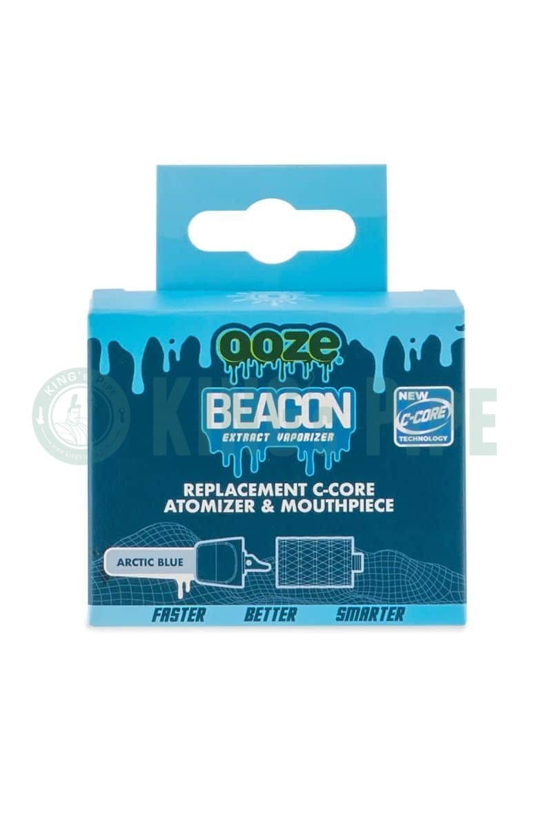 OOZE Beacon Onyx Atomizer and Mouthpiece Arctic Blue