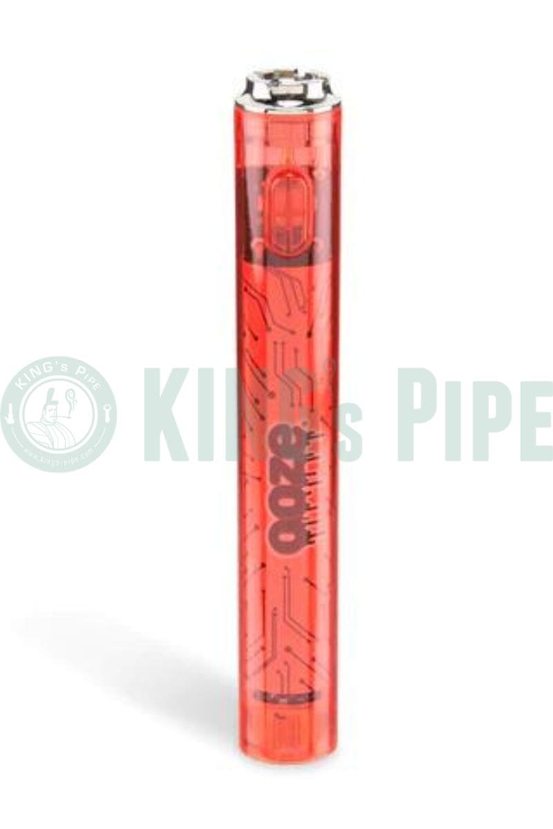 OOZE SLIM CLEAR 510 Pen Battery Ruby Red