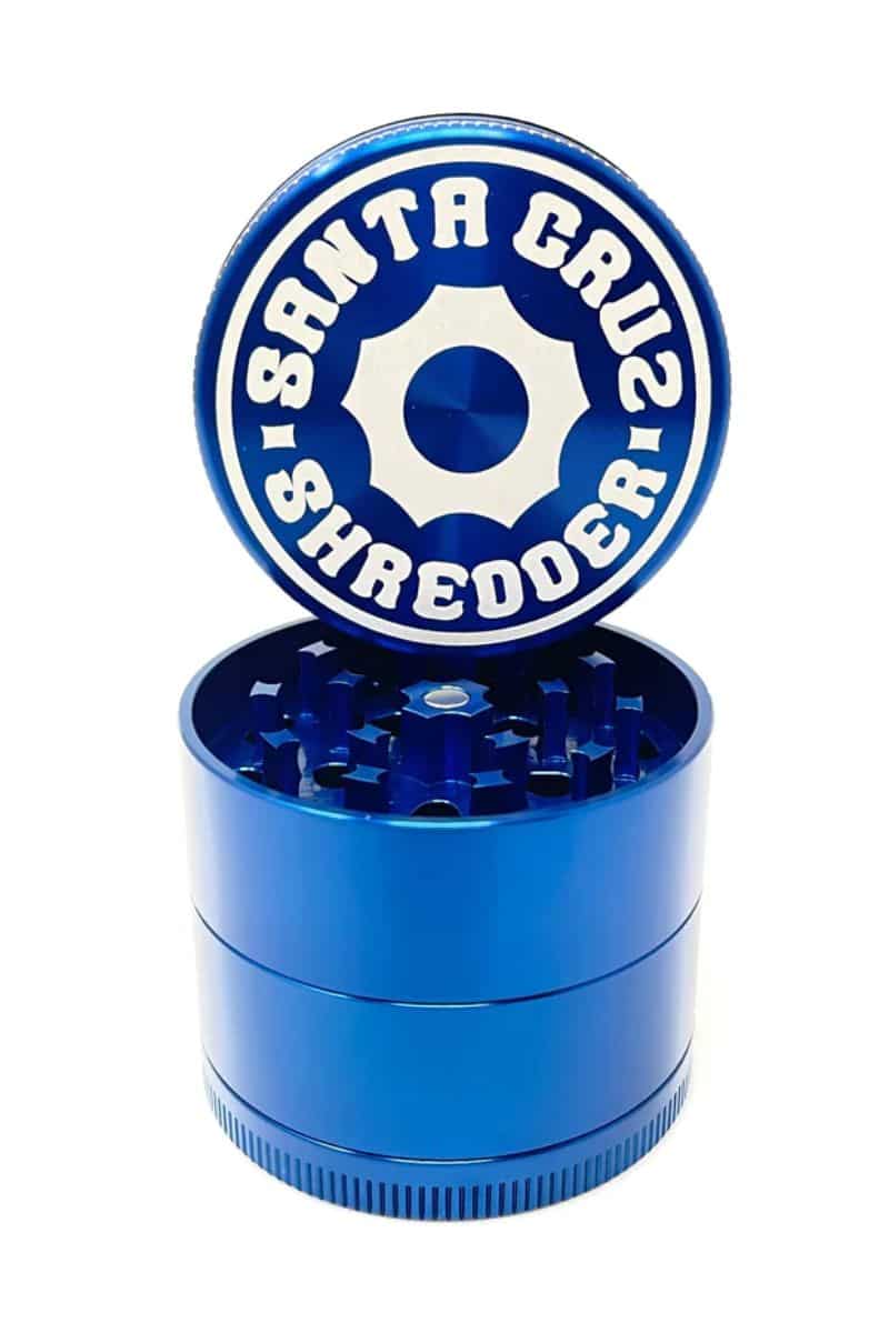 Santa Cruz Shredder MEDIUM 4 Piece COG Herbal Grinder Blue