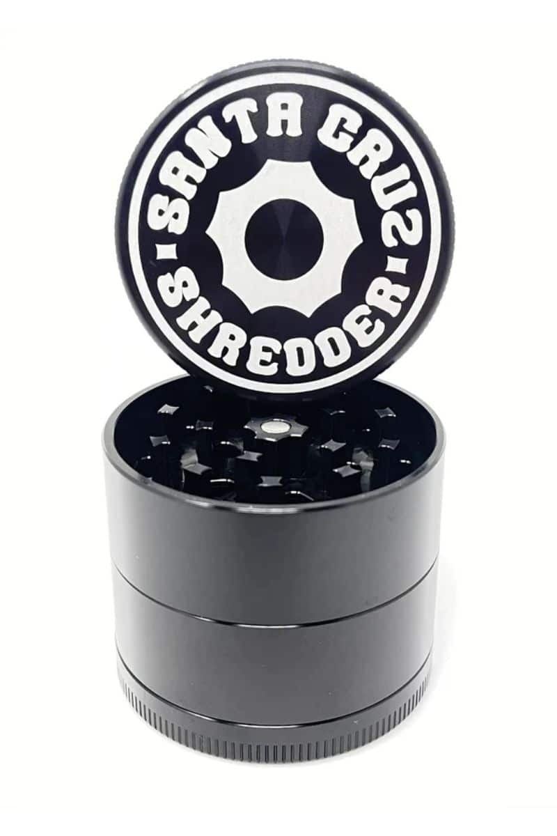 Santa Cruz Shredder MEDIUM 4 Piece COG Herbal Grinder Black