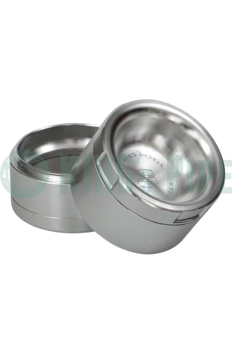 Stache Products Grynder N.Y.A.G. 4-Piece Grinder Silver