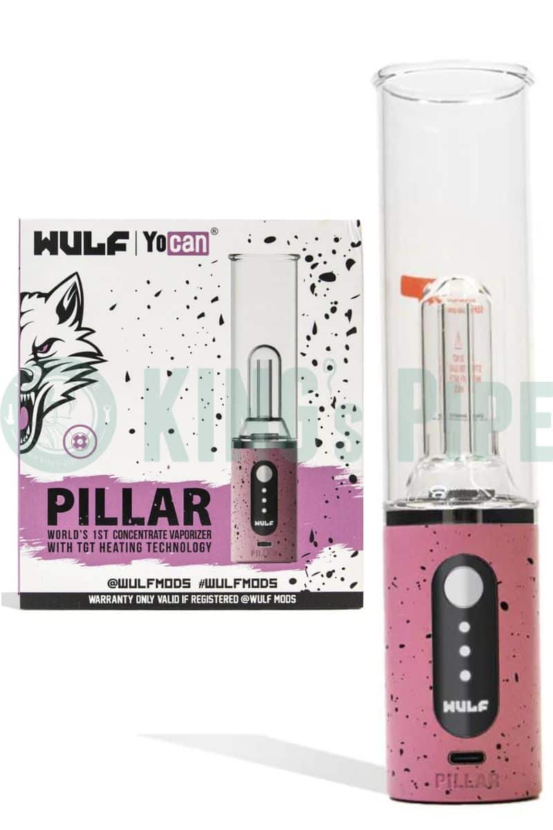 Yocan Pillar Mini Electric Dab Rig Pink Black Splatter