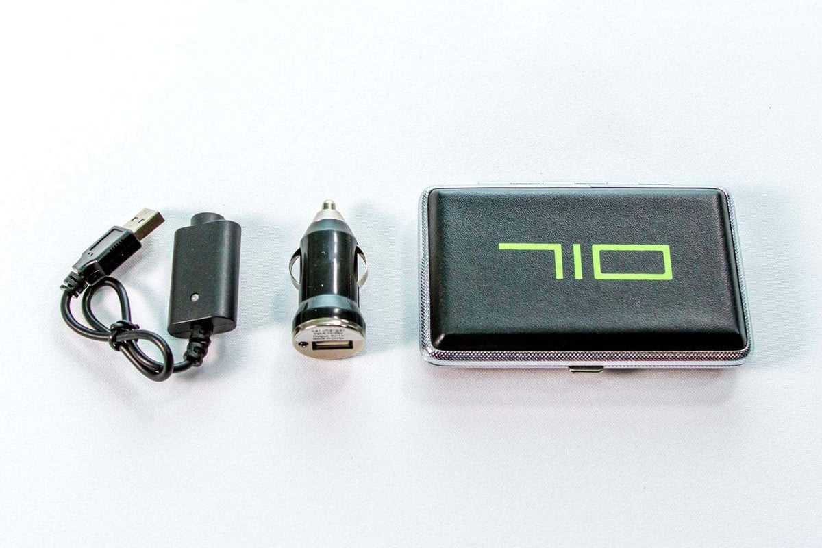 710 Mini Vaporizer Kit + Car Charger - Neon Green