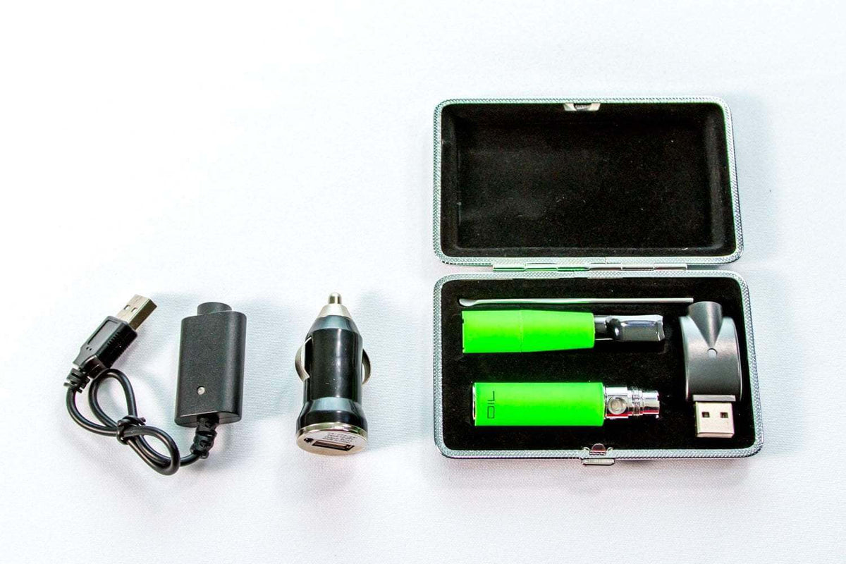 710 Mini Vaporizer Kit + Car Charger - Neon Green