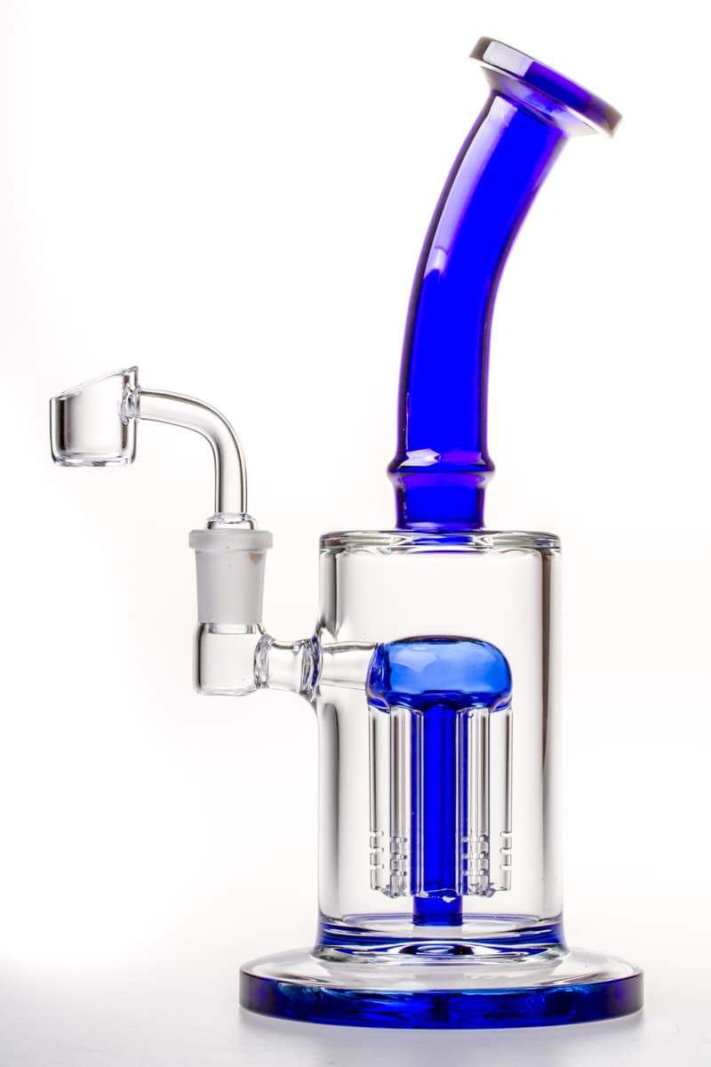 9 Inch Tree Perc Oil Dab Rig Blue