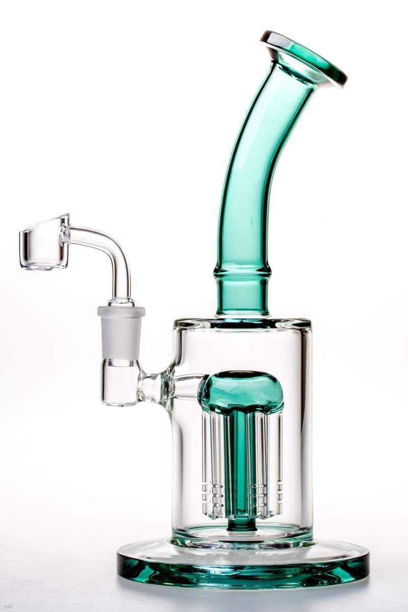 9 Inch Tree Perc Oil Dab Rig Teal