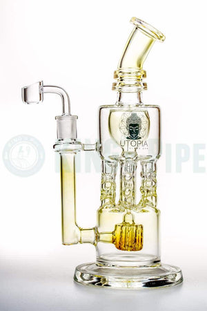 Gold Fumed Showerhead Perc Incycler | KING's Pipe - KING's Pipe Online ...