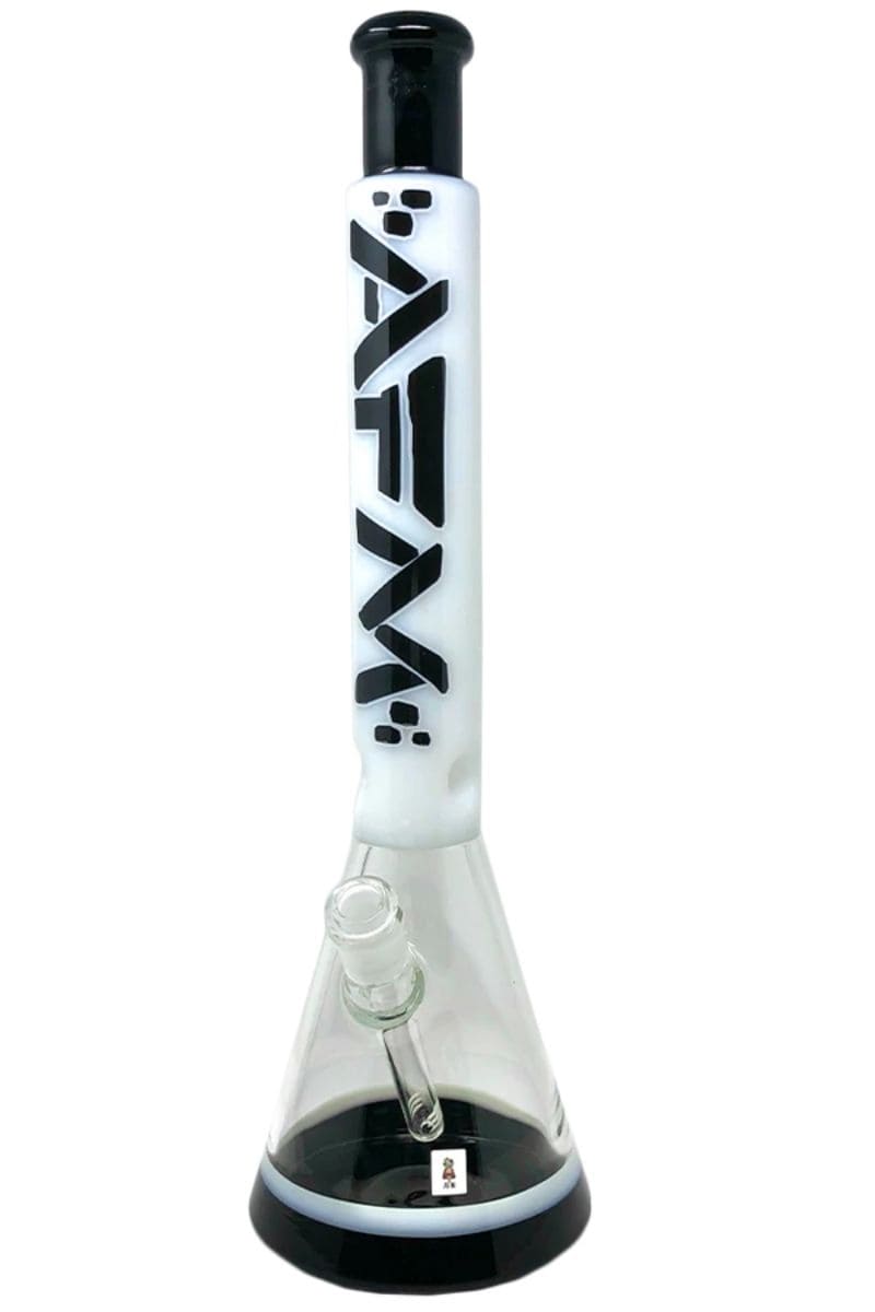 AFM - 18 Inch The Quasar Beaker Bong Black/White