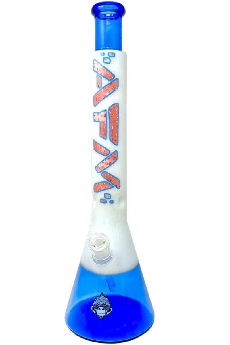 AFM - 18 Inch The Quasar Beaker Bong Blue/White