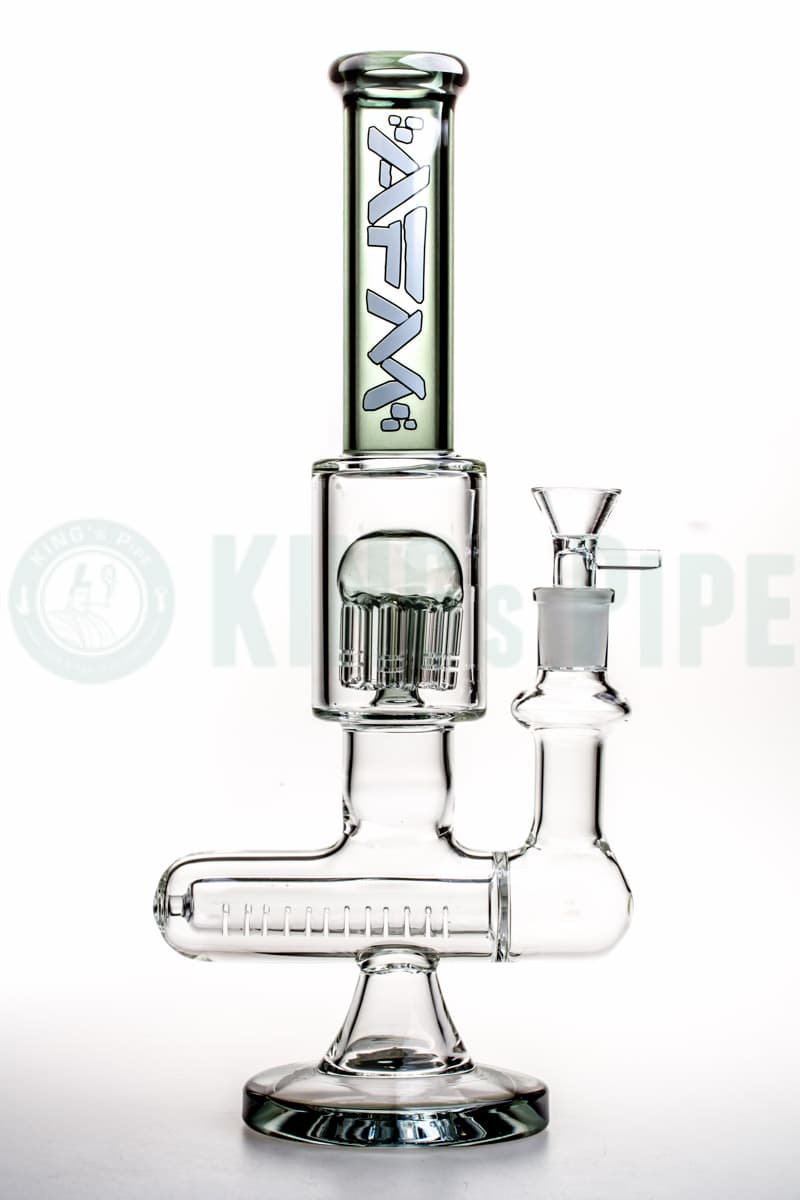 AFM Glass - 11 inch Inline to Tree Perc Bong Charcoal