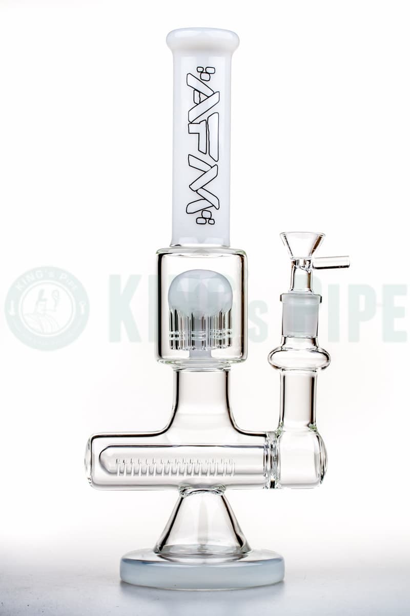 AFM Glass - 11 inch Inline to Tree Perc Bong White