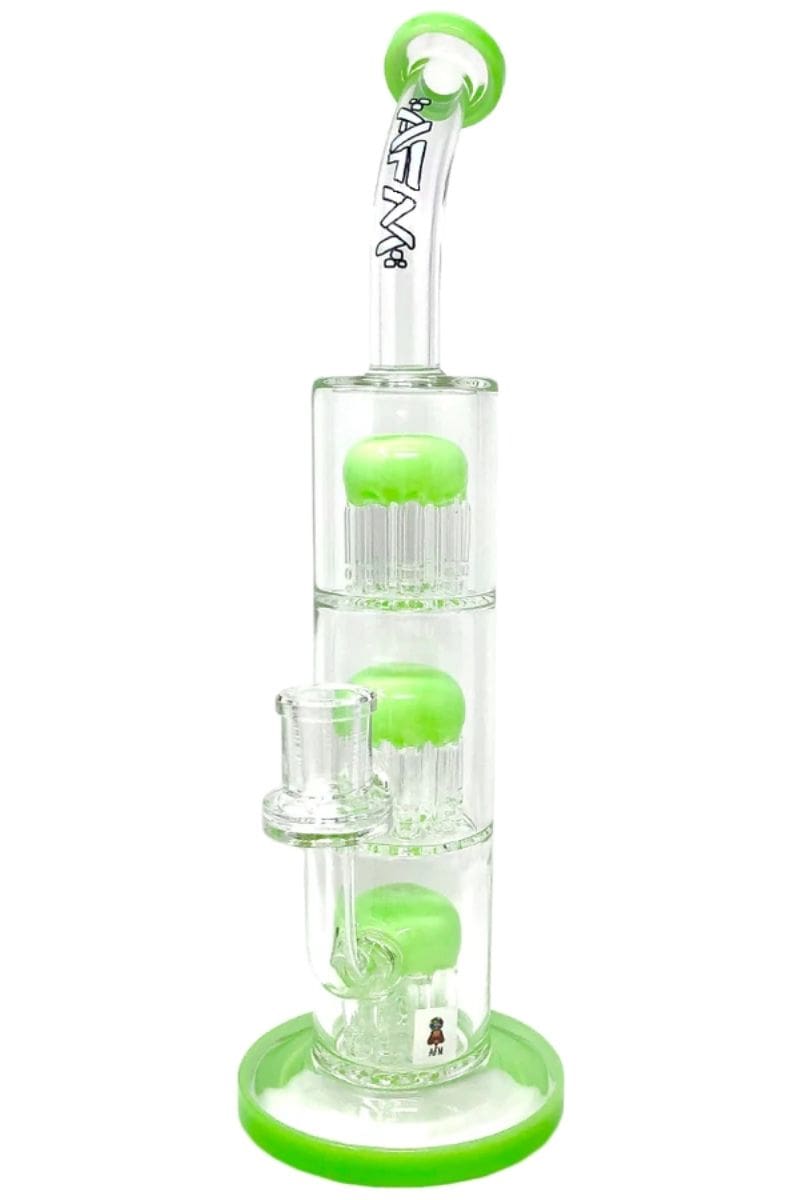 AFM Glass - 11&quot; Triple Tree Perc Dab Rig Slime