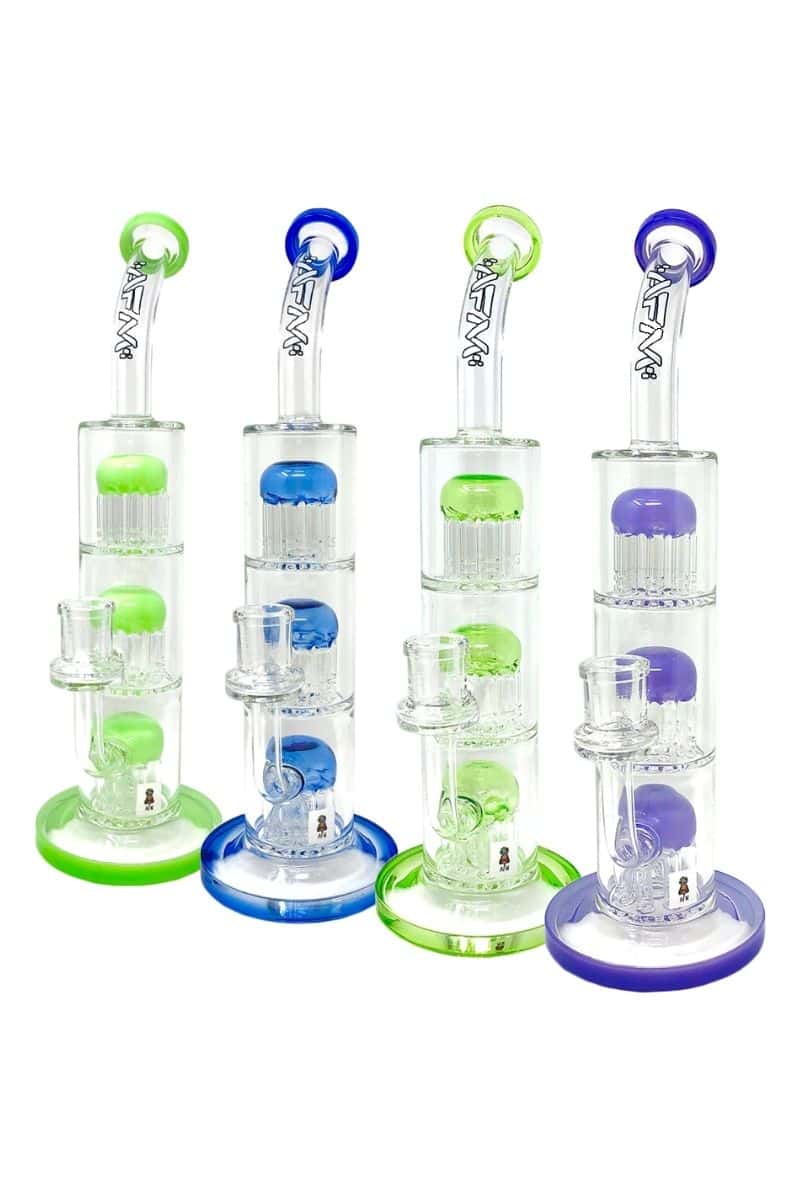 AFM Glass - 11&quot; Triple Tree Perc Dab Rig