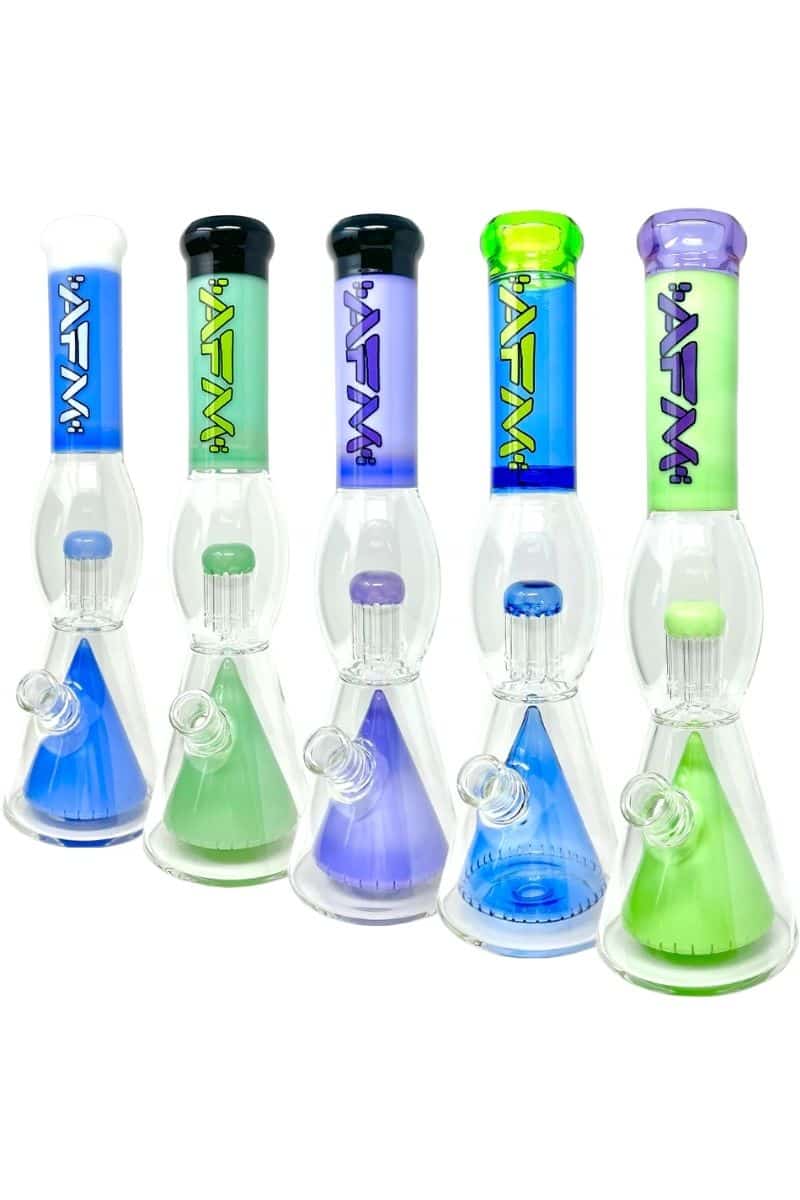 AFM Glass – 16 inch UFO Pyramid to Tree Perc Beaker Water Pipe