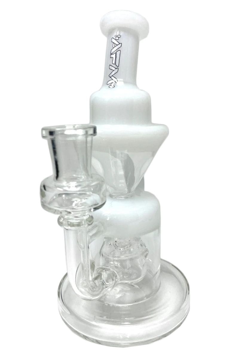 AFM Glass - 8 inch Lilac Recycler White