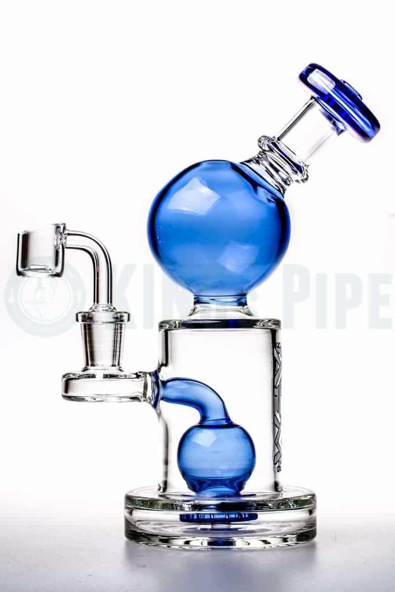 AFM Glass - Double Bubble Dab Oil Rig Blue