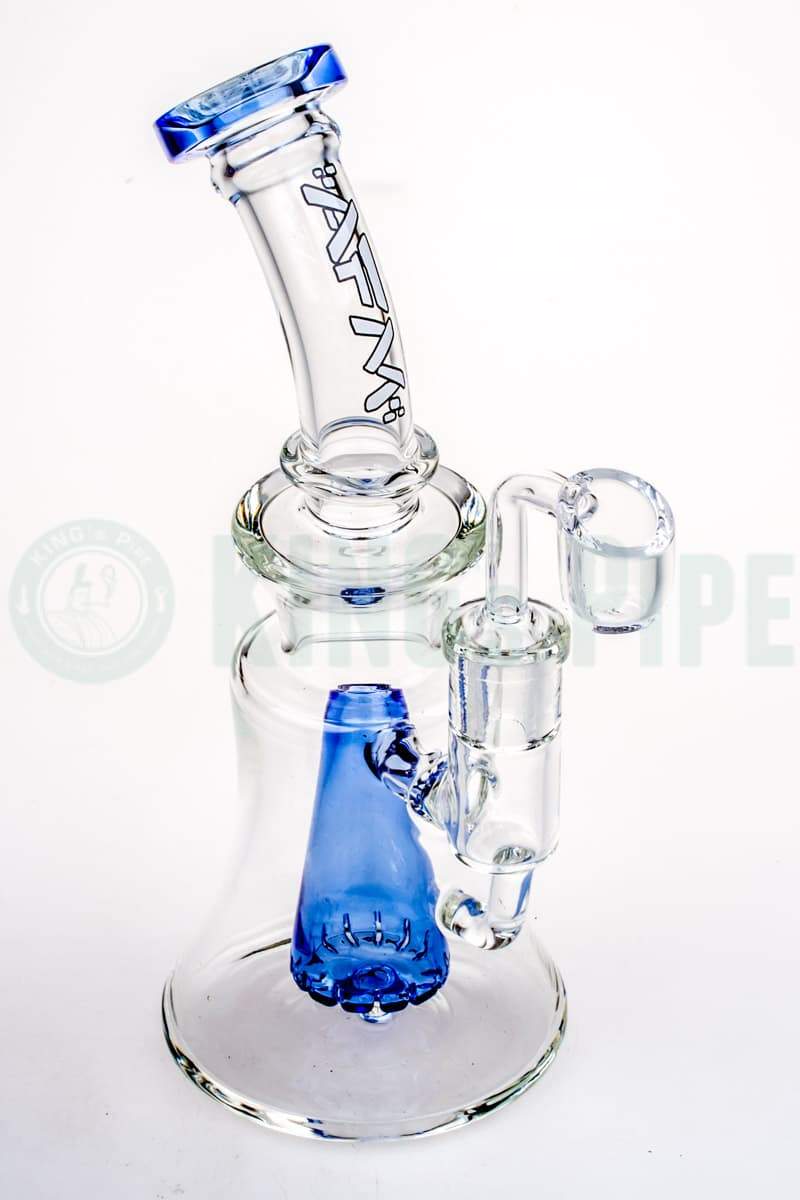 AFM Glass - Pyramid Groove Dab Rig Blue