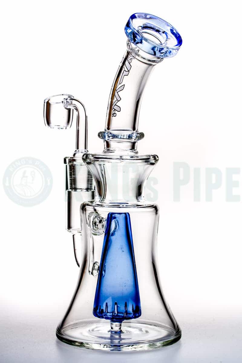 AFM Glass - Pyramid Groove Dab Rig Blue