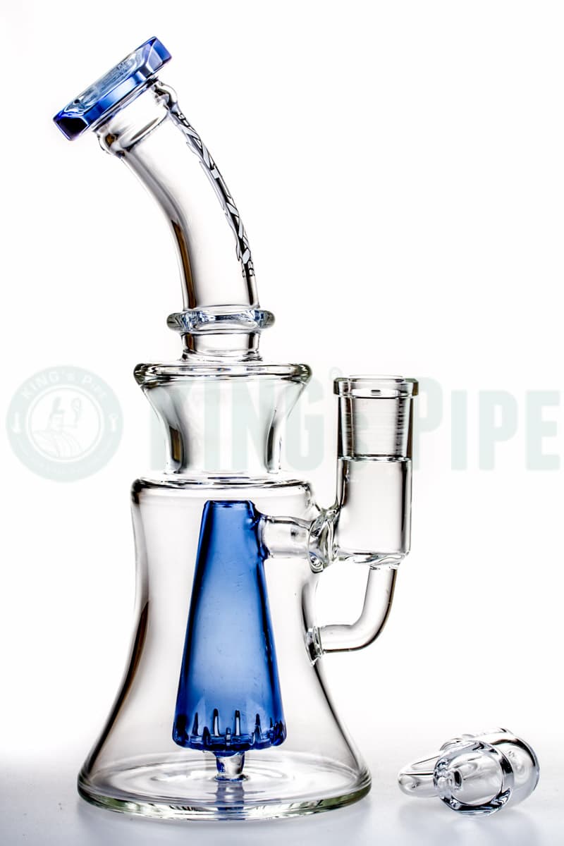 AFM Glass - Pyramid Groove Dab Rig Blue