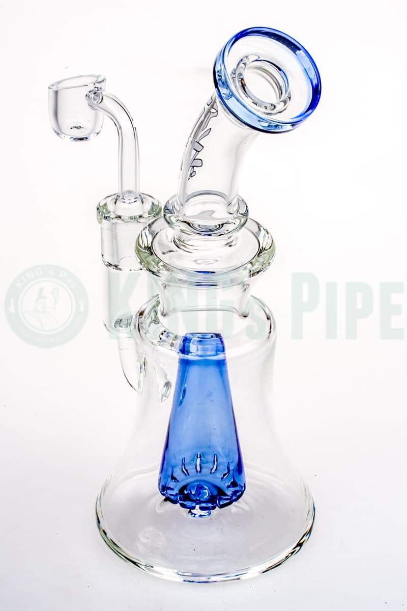 AFM Glass - Pyramid Groove Dab Rig Blue