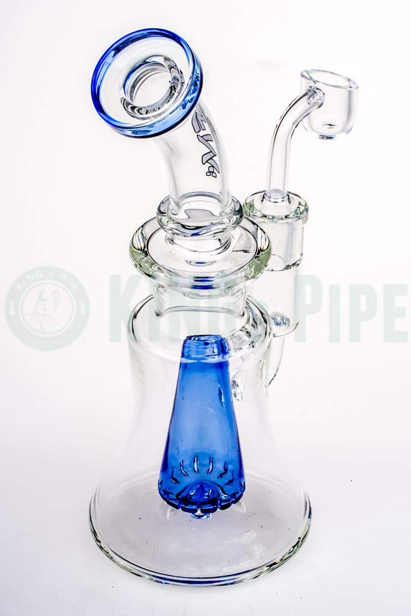 AFM Glass - Pyramid Groove Dab Rig Blue