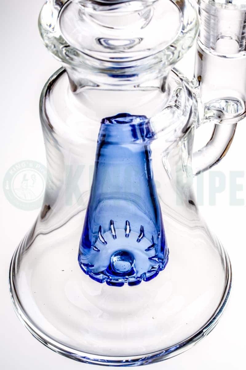 AFM Glass - Pyramid Groove Dab Rig Blue