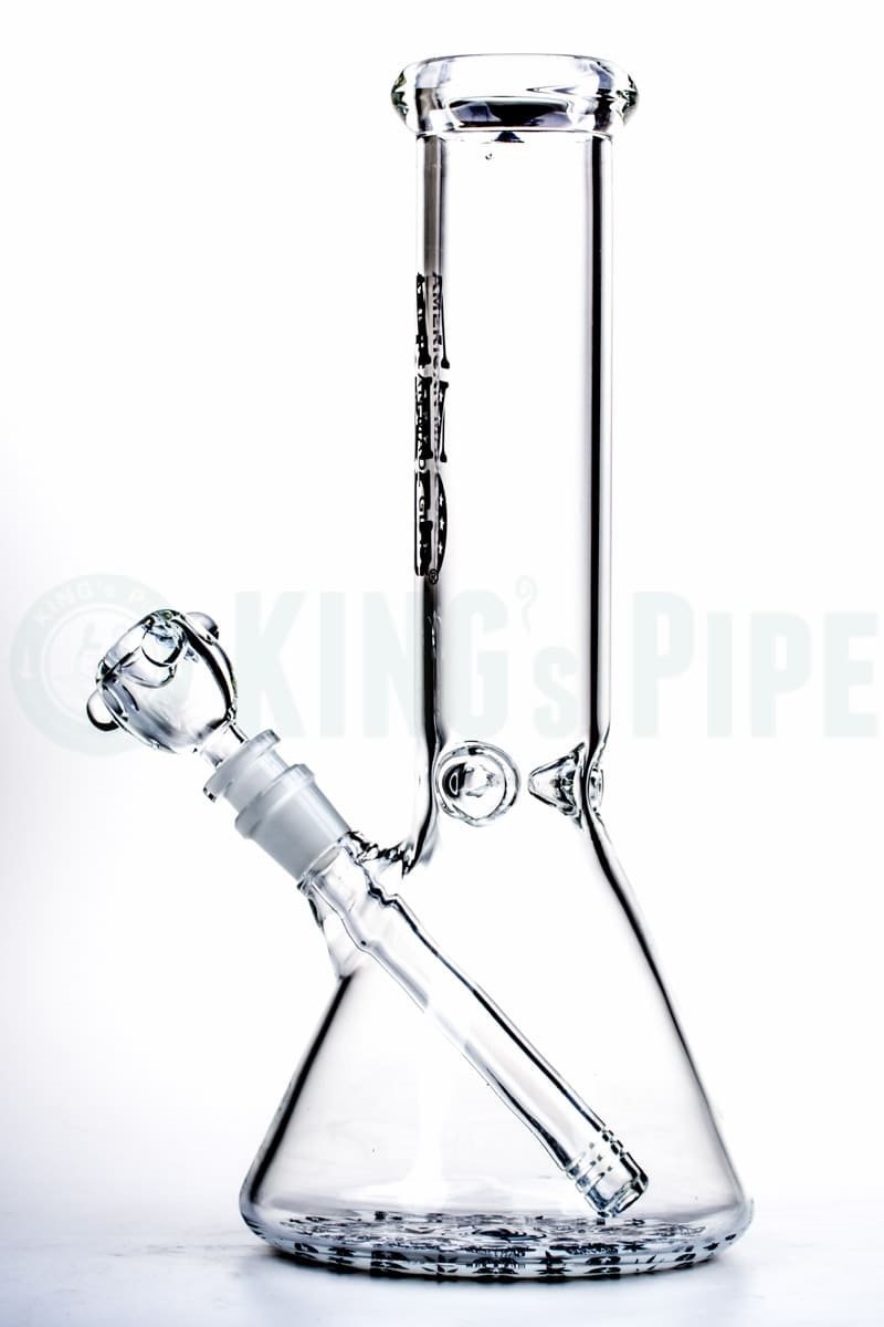 AMG Glass - 12 inch Leaf and Skull Design Beaker Bong