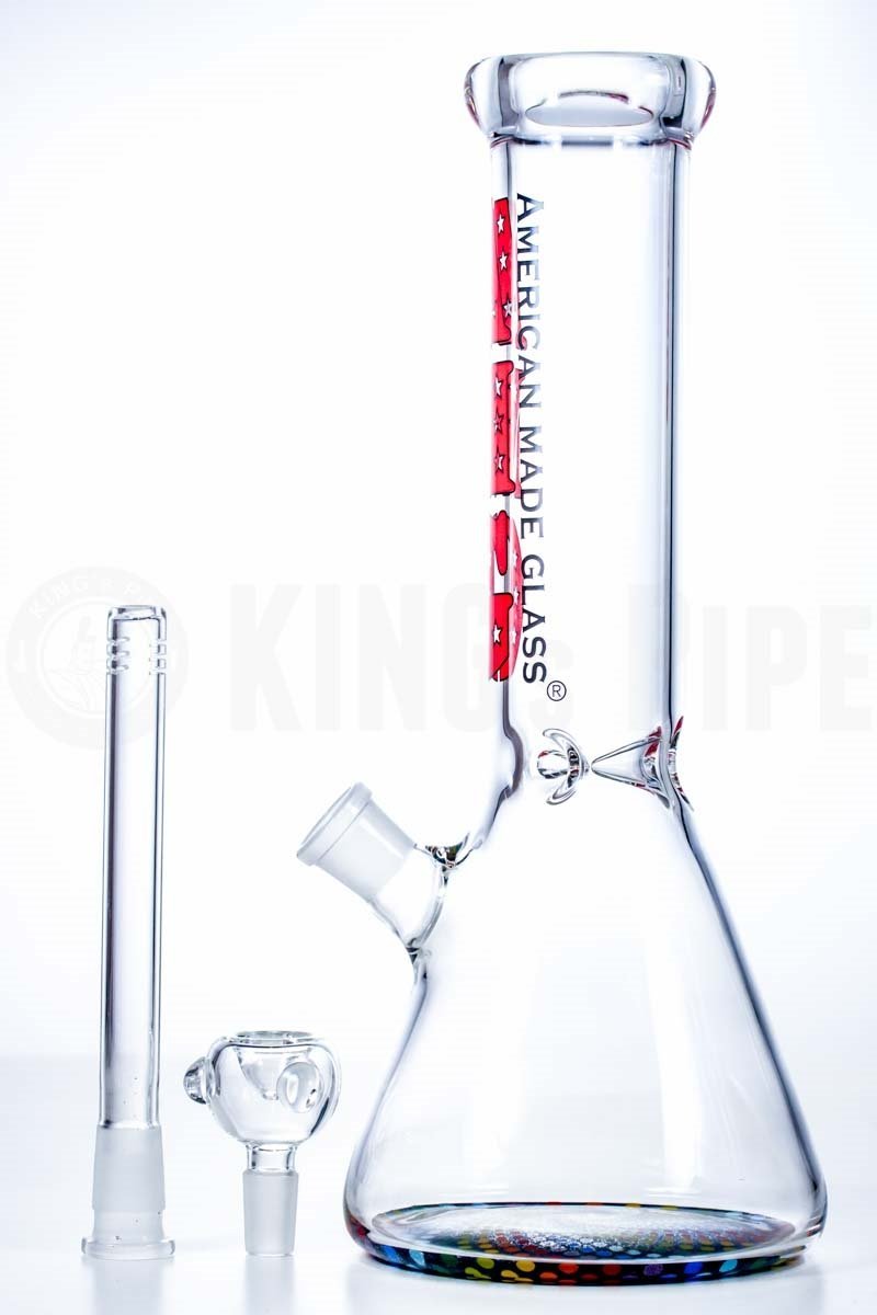 AMG - Tie-Dye Rainbow Beaker Bong