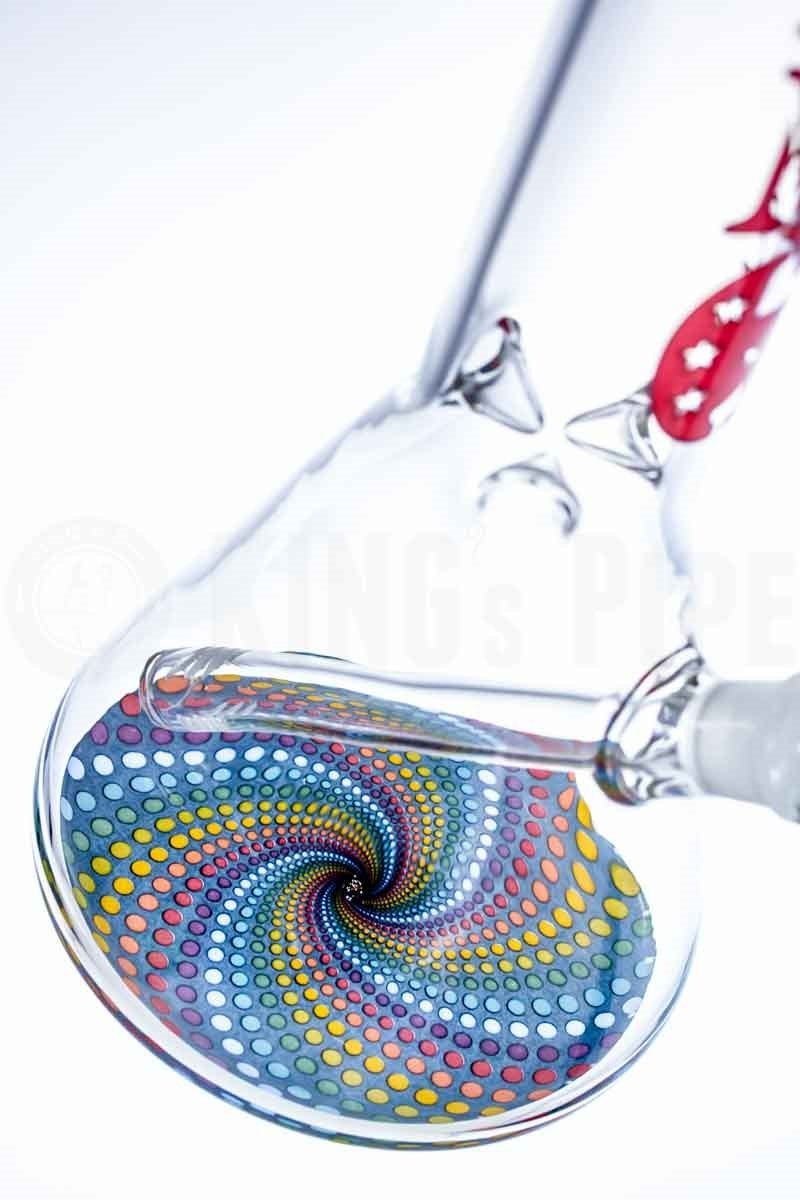 AMG - Tie-Dye Rainbow Beaker Bong