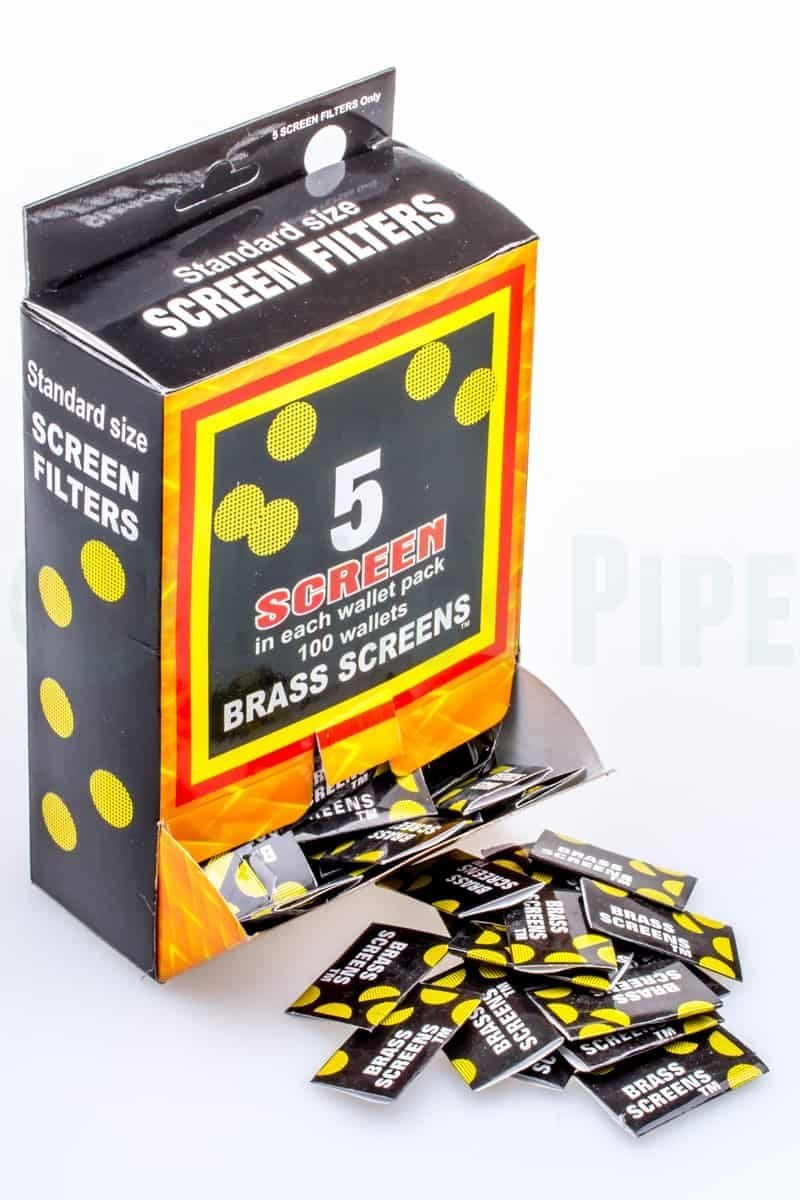 Box of Brass Screens - 100 Packs (500 Screens Total)