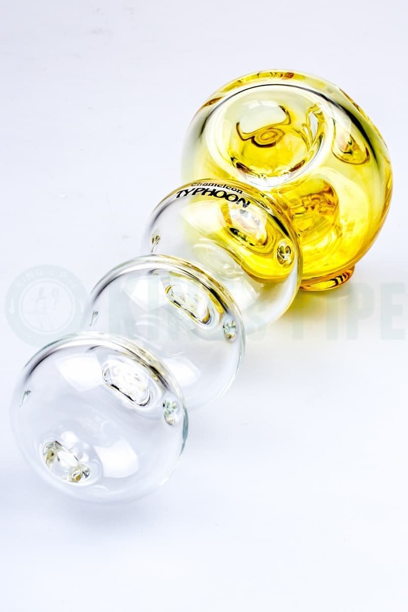 Chameleon Glass - 7 Inch Bonehead Typhoon Glass Pipe