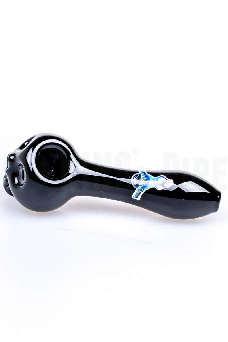 Chameleon Glass - Bone Head Skull Glass Pipe