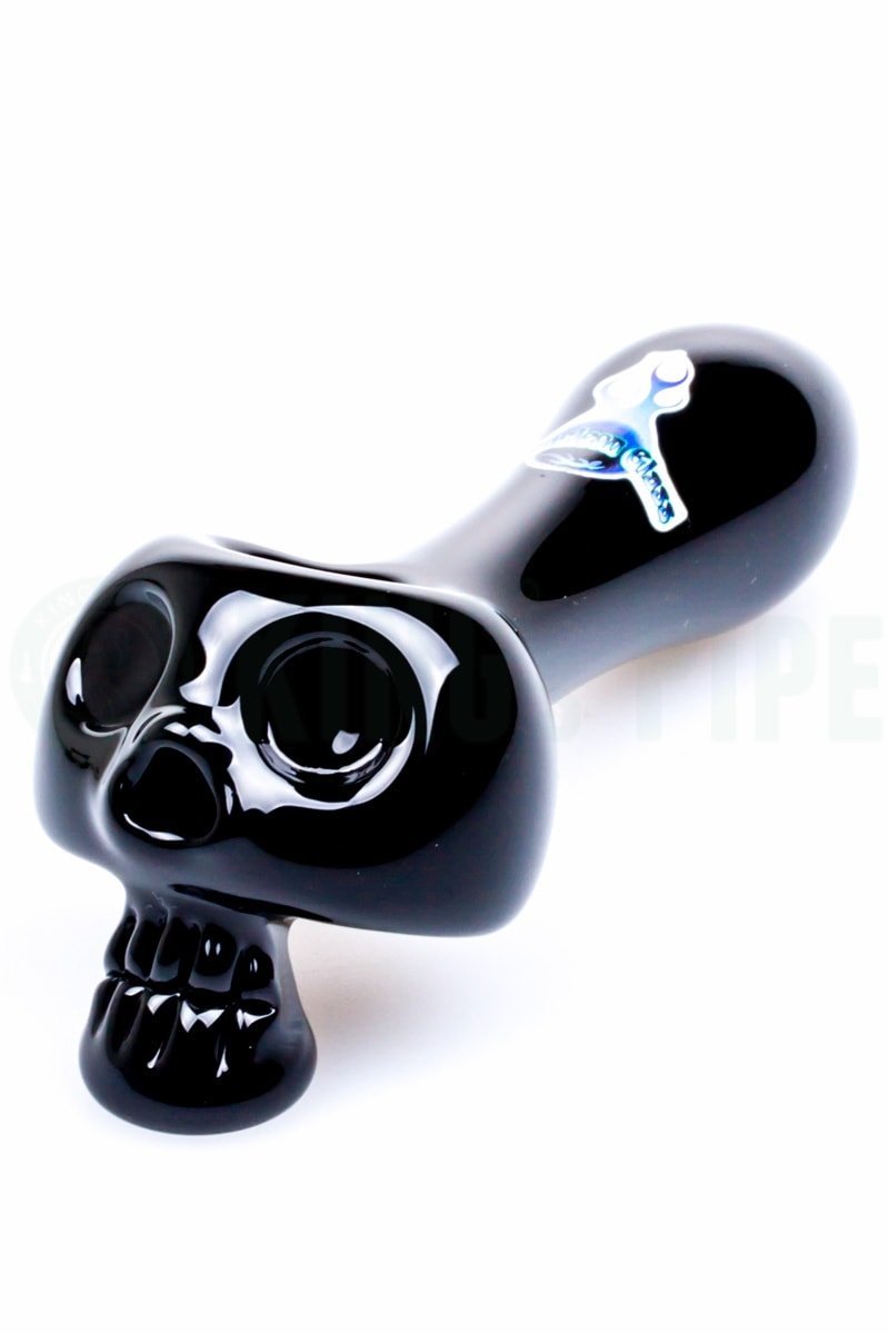 Chameleon Glass - Bone Head Skull Glass Pipe