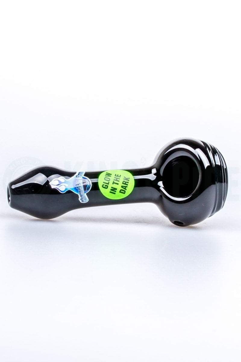 Chameleon Glass - Glow In The Dark Cyclops Hand Pipe