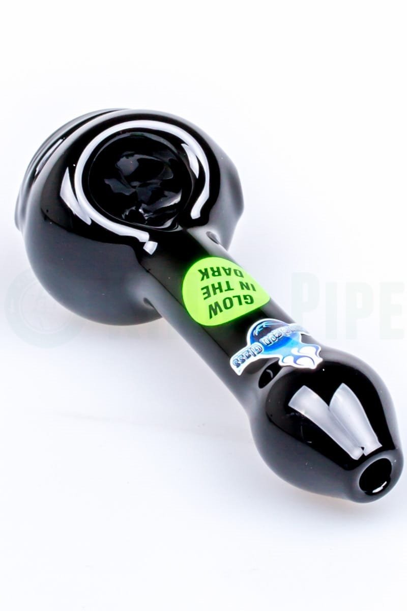 Chameleon Glass - Glow In The Dark Cyclops Hand Pipe