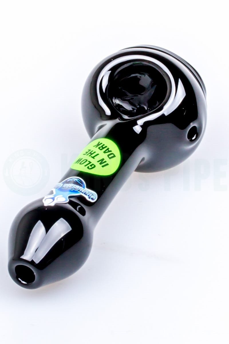 Chameleon Glass - Glow In The Dark Cyclops Hand Pipe