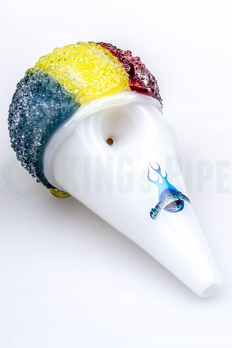 Chameleon Glass - Ice Snow Cone Glass Pipe