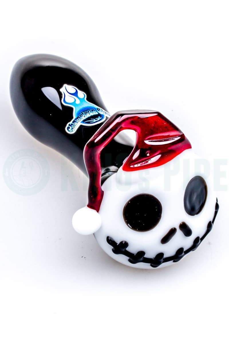 Chameleon Glass - Skellington Santa Glass Pipe